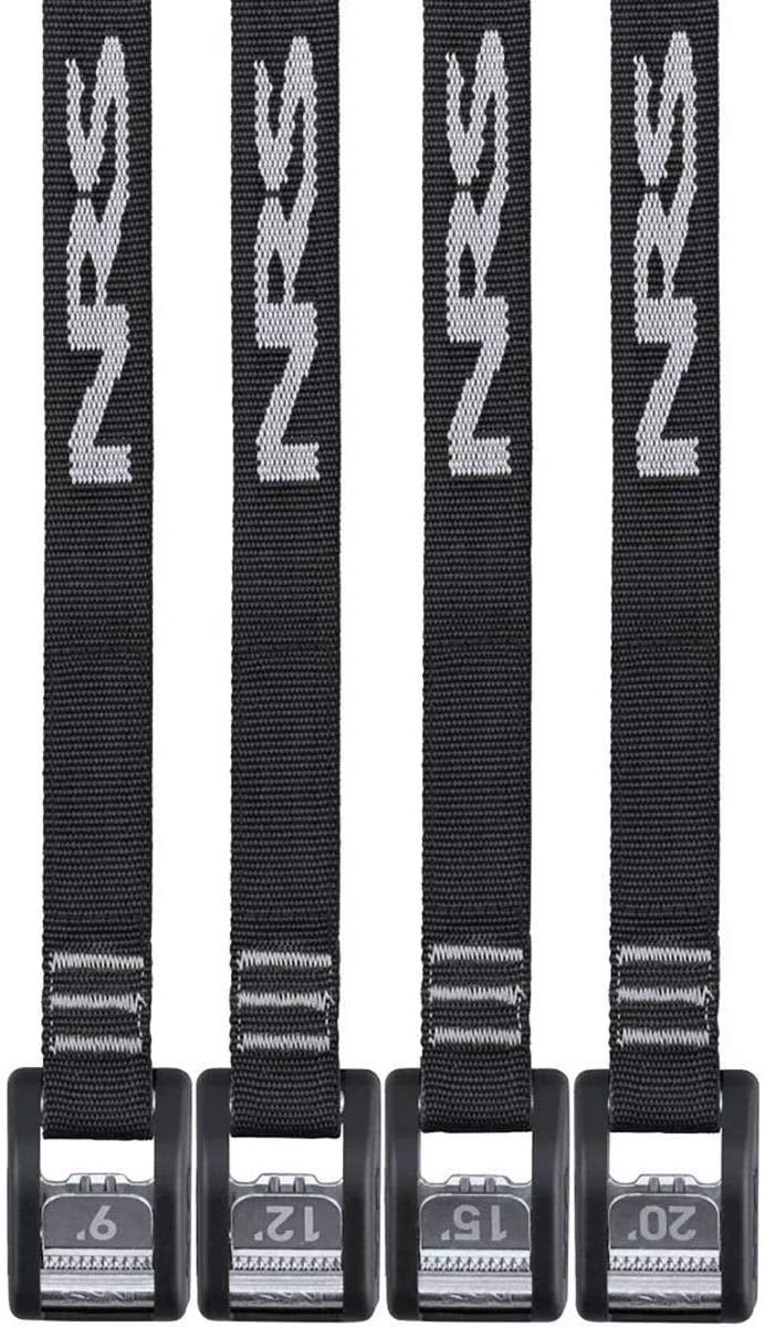 Buckle Bumper Tie Down Strap 2 Pack Stealth Black 12ft Y937