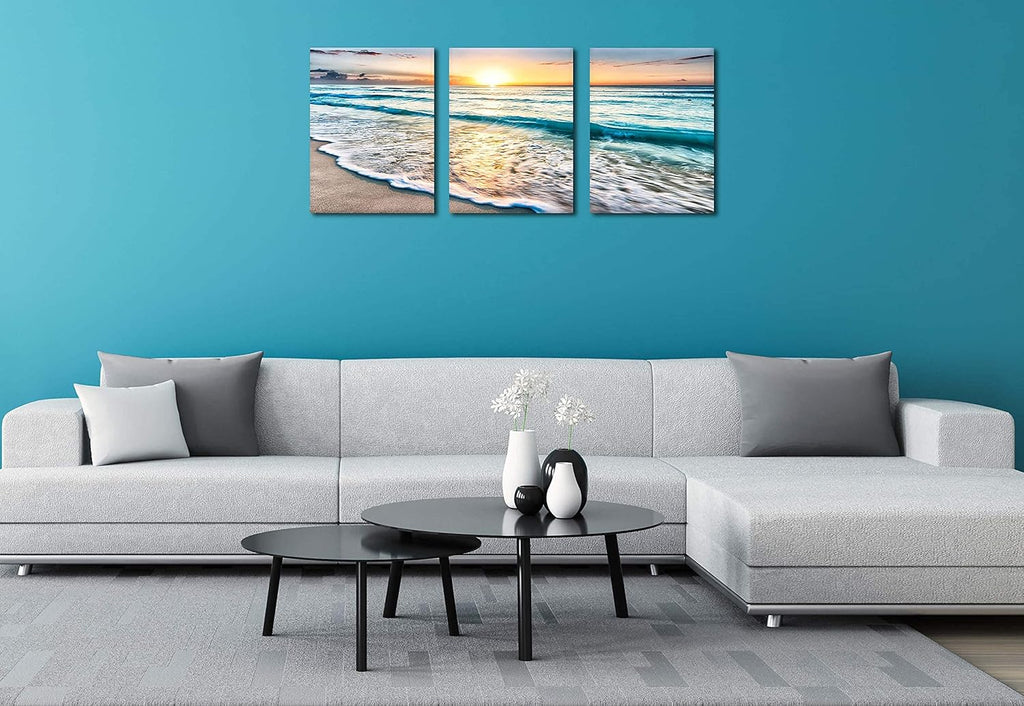 Framed Canvas Wall-Art Oil Painting 12x16inchx3pcs U24177