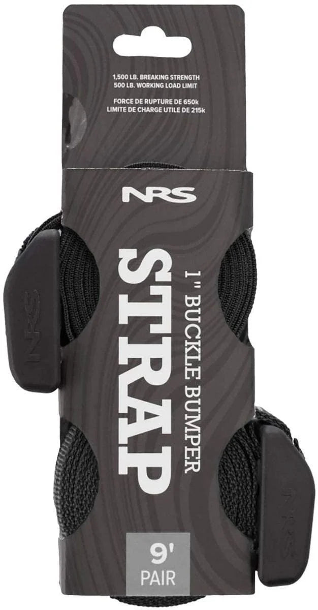 Buckle Bumper Tie Down Strap 2 Pack Stealth Black 12ft Y937