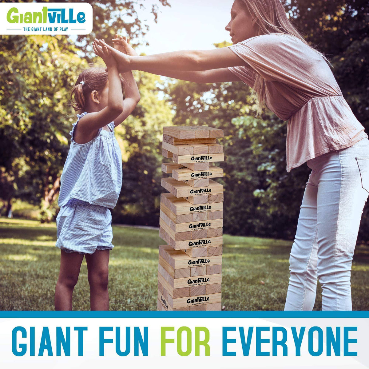 Jumbo Wooden Blocks Floor Game, 56 Pieces, Premium Pine Wood, Carry Bag R266476