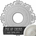22x22OD x 6 1/4x22ID x 1 3/4x22P Ceiling Medallion, Hand-Painted K837287