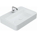 Gloss White Wall Mount Bathroom Sink F1057
