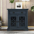 Navy Solid Wood Accent Cabinet W45972