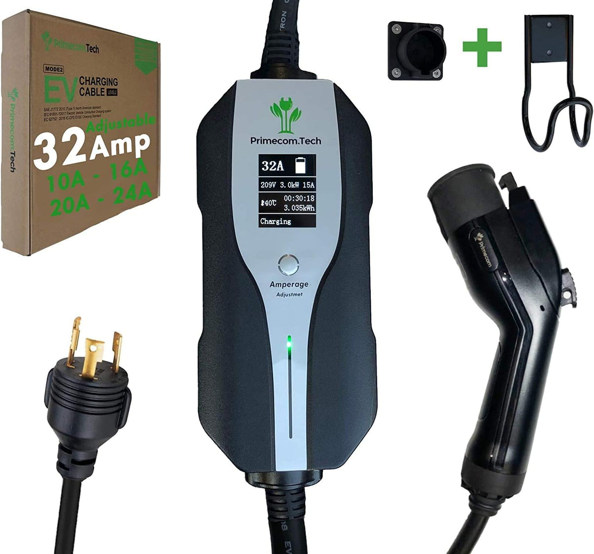 Level 2 Electric Vehicle Charger with 30Ft Cable D422