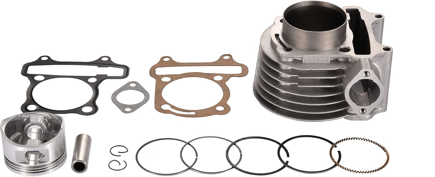 57.4mm Big Bore Cylinder and Cylinder Head Rebuild Kit for 4 Stroke GY6 150cc Engine H834118