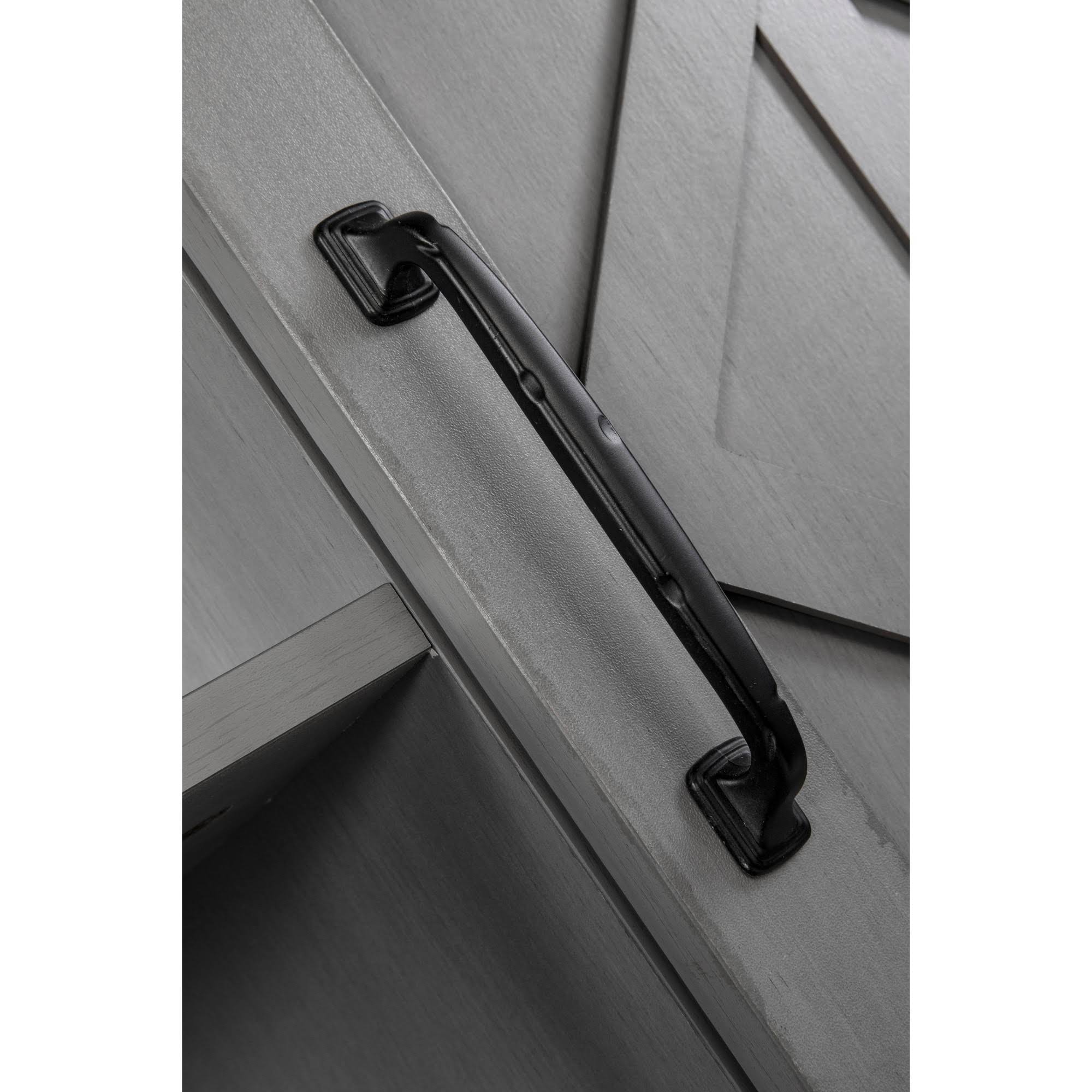 Gray Kitchen Cart with Wood Top C718658