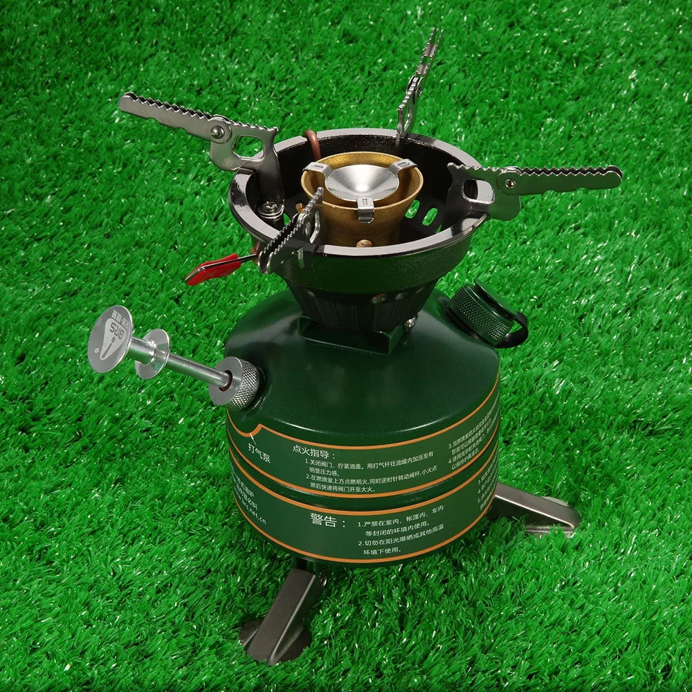 Portable Gasoline-burning Camping Furnace Cooker X129632