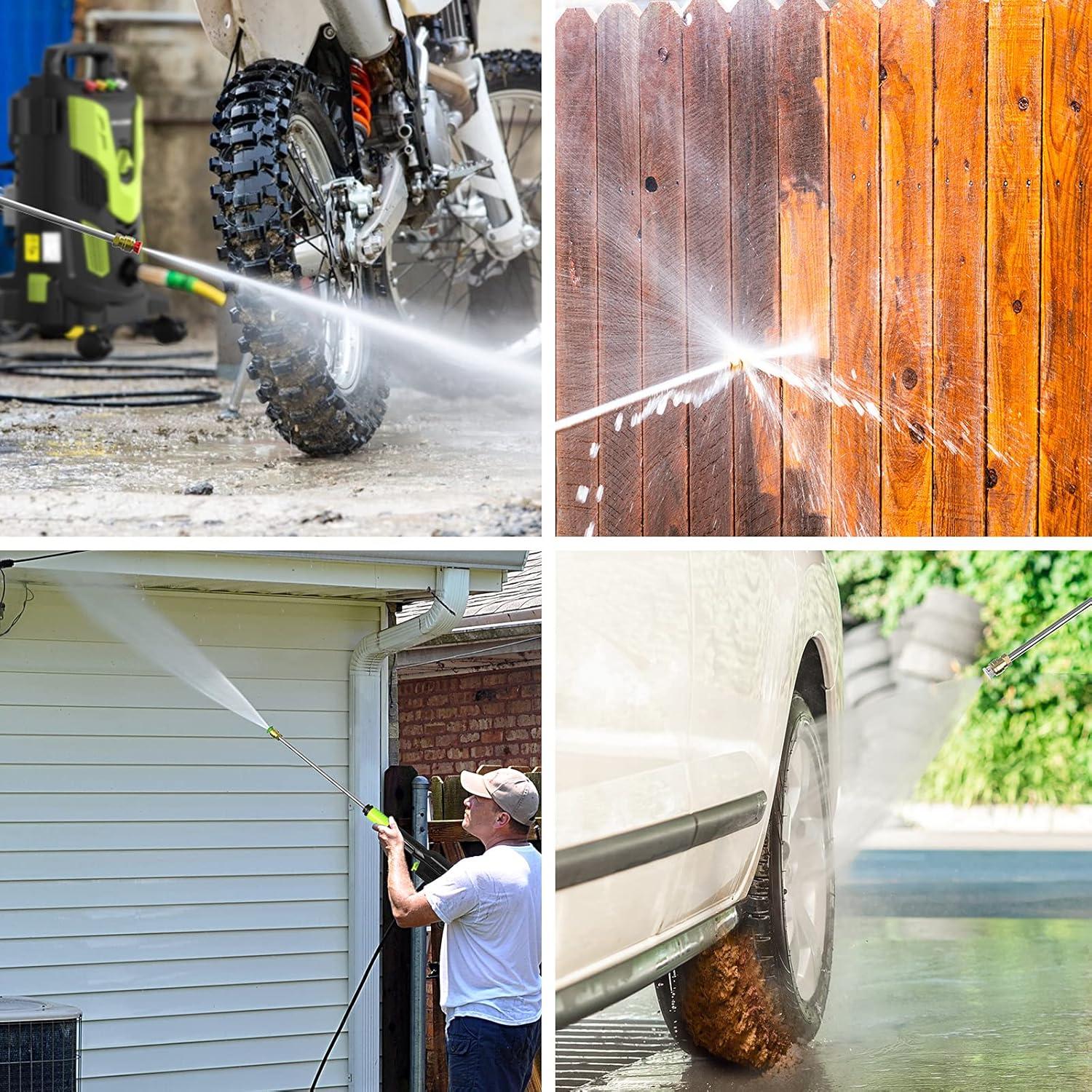 3000PSI Electric Pressure Washer with 4 Quick Connect Nozzles D586