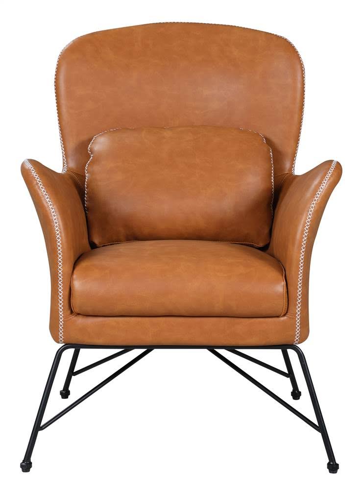 Camel Accent Chair with Steel Frame Z77907