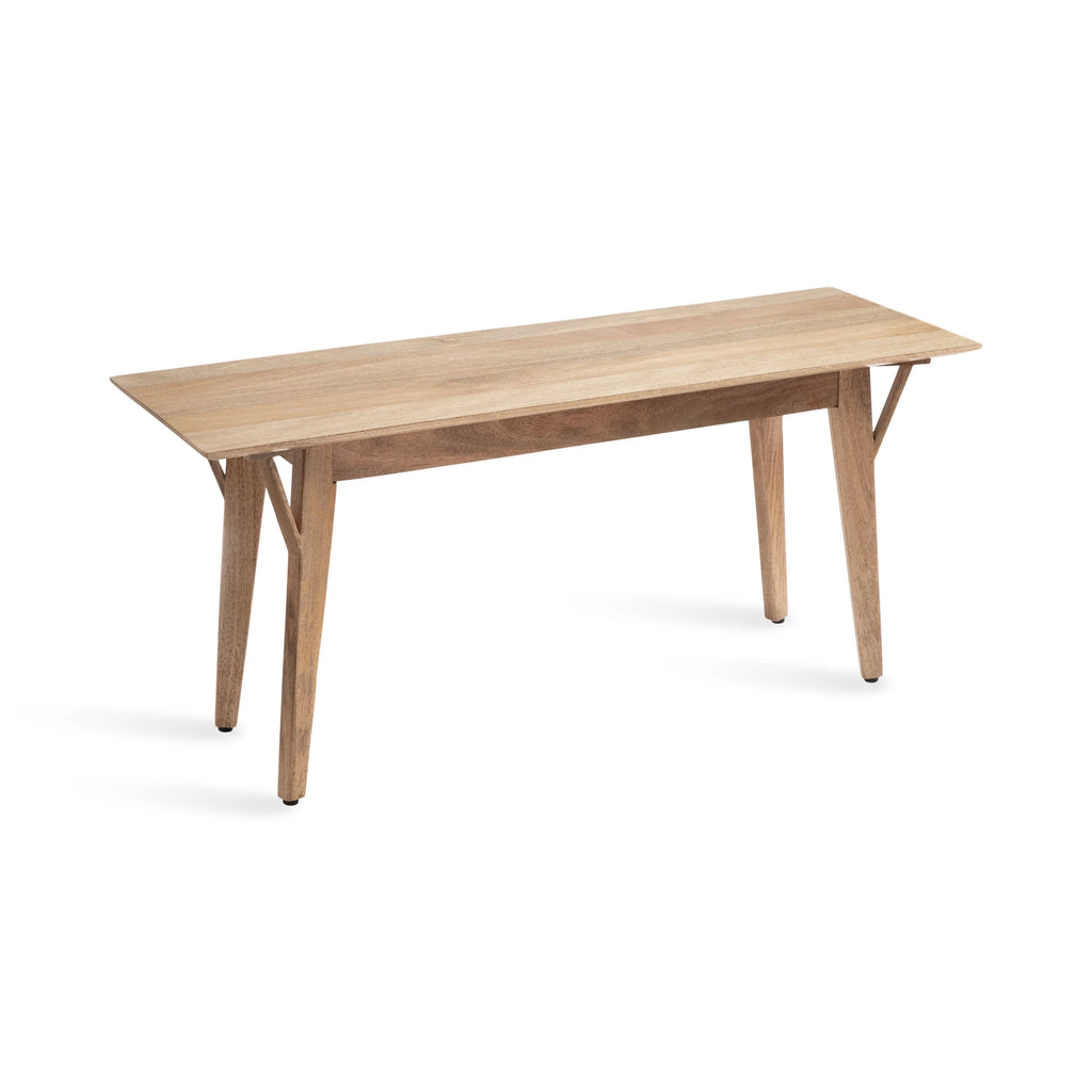 Mid-Century Rectangle Wooden Bench K206