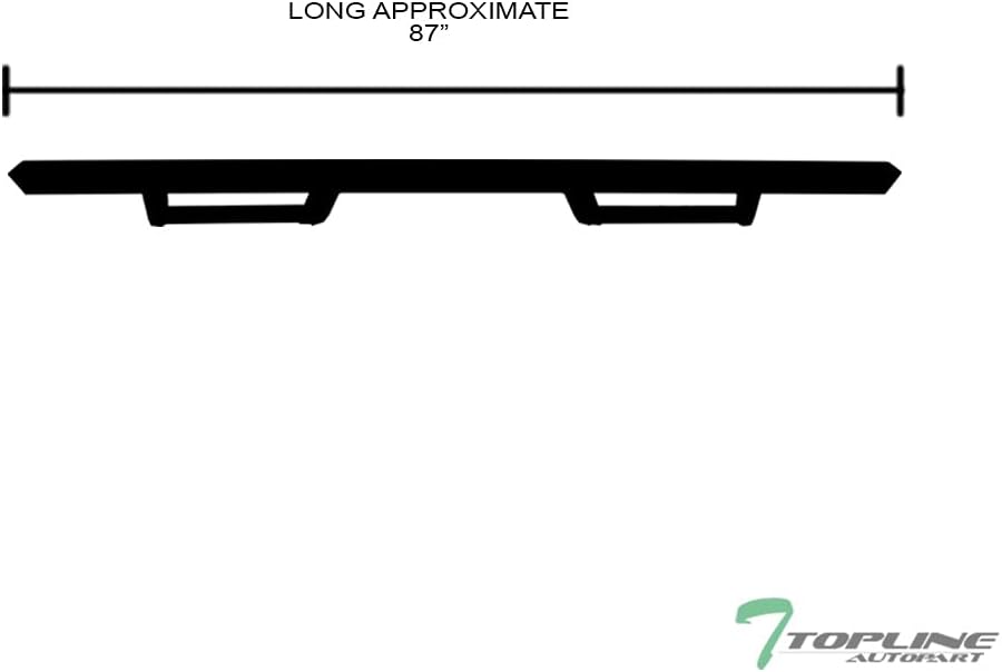 Matte Black Nerf Bars Running Boards for Chevy Colorado GMC Canyon Crew Cab O76050