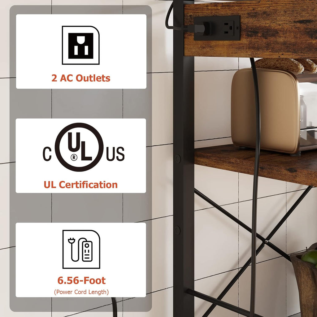 6-Tier Kitchen Rack with Wire Drawer E8180