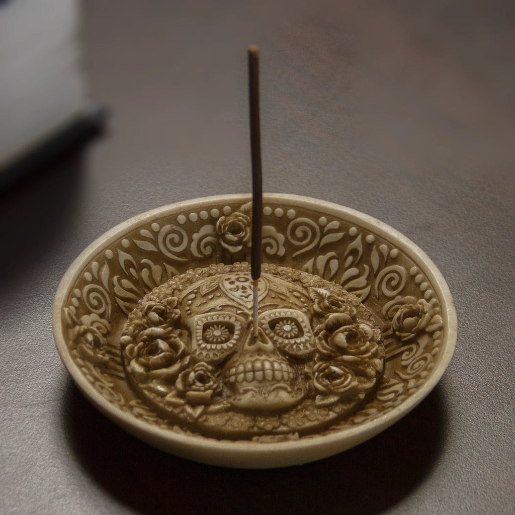 Incense Burner Resin Figurine Dish X4454