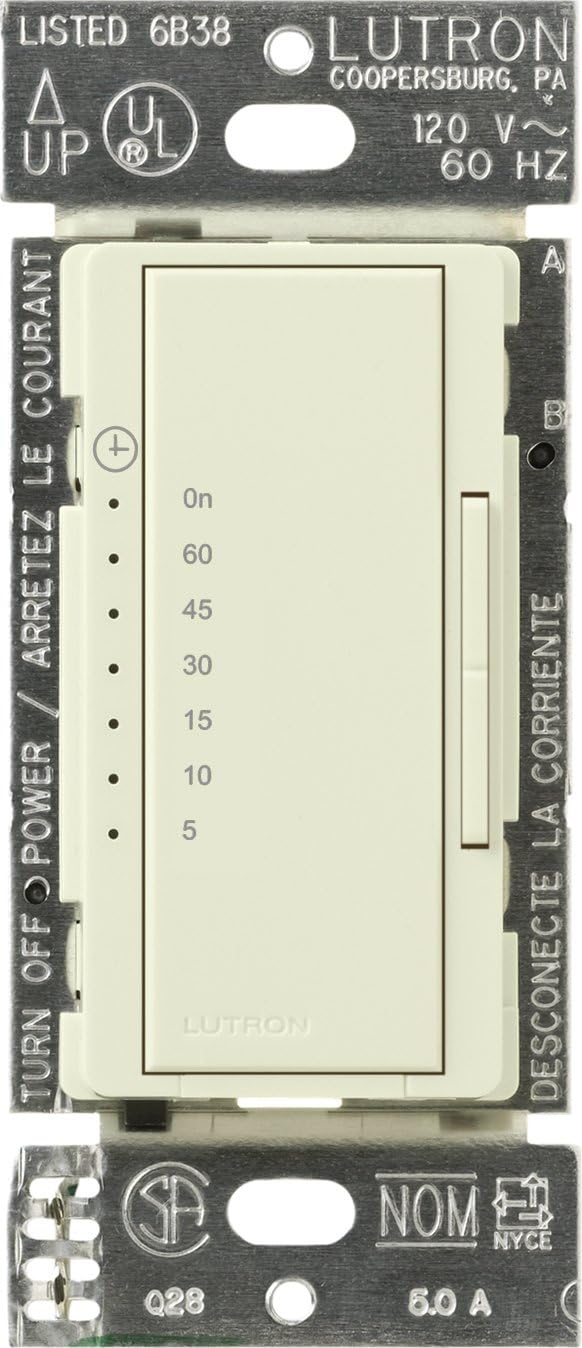 White Countdown Timer Switch for Halogen and Incandescent Bulbs R477371