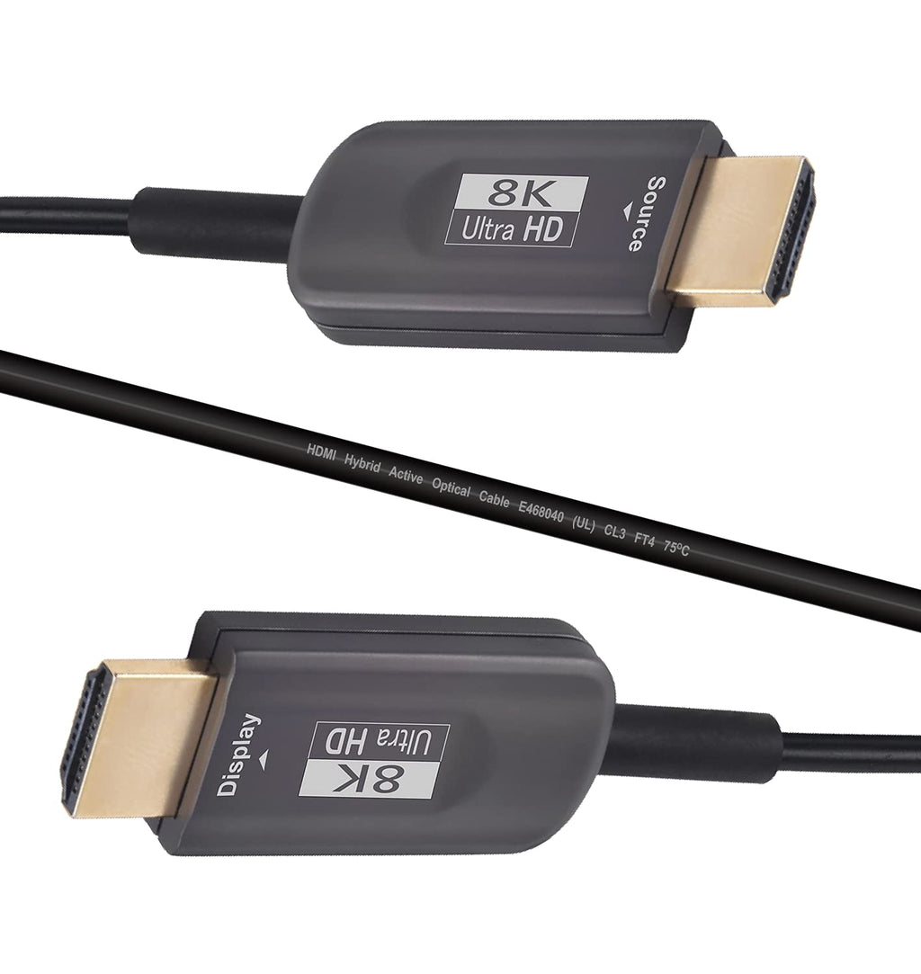 150ft 8K HDMI 2.1 Fiber Optic Cable, 48Gbps, CL3 Rated C220