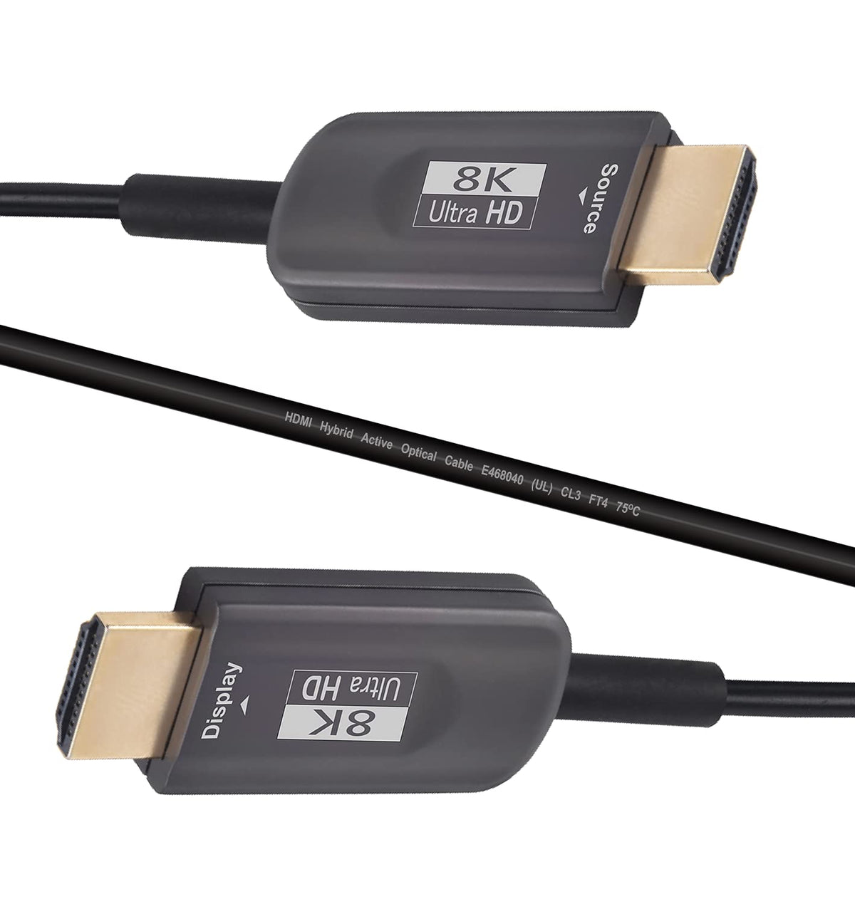 150ft 8K HDMI 2.1 Fiber Optic Cable, 48Gbps, CL3 Rated C220