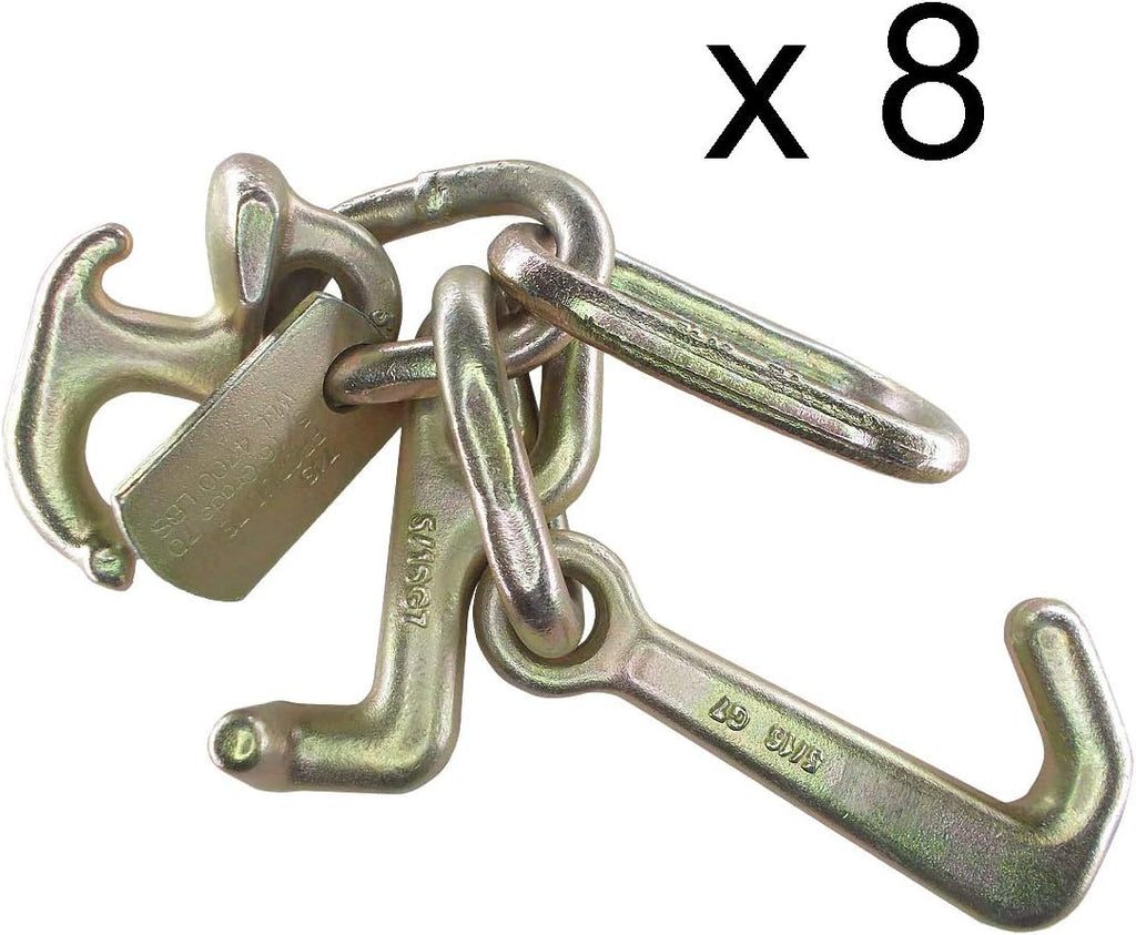 6 - Pack Heavy-Duty Forged Cluster Hook with Link D361071