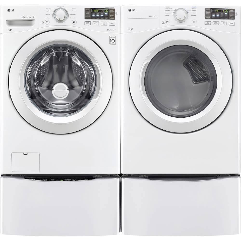 White Front-Loading Gas Dryer G733