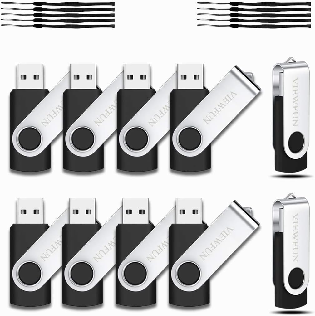 16GB 20 Pack USB 2.0 Flash Drive with LED Indicator and Lanyards S99043